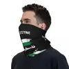 Baretten Gratis Gaza Palestina Vlag Arabische Bandana Hals Cover Gedrukt Palestijnse Masker Sjaal Warme Balaclava Outdoor Sprots Mannen Vrouwen Volwassen