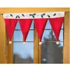 Christmas Rouge Christmas Santa Santa Cap Venture Valance Curtain Pennant Festival Festival Home Decor Christmas Home Decoration ZZ