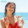 USA CA Magazzino Spedizione gratuita 16 once sublimazione birra lattine di soda lattine di vetro tazze con tappo di bambù paglia