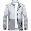 Vestes pour hommes été ultra-léger D veste mince coupe-vent mode brillant crème solaire décontracté manteau à glissière emballable bombardier