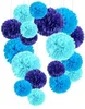 Party Masks 18PCS 8-10-12inch Tissue Paper Pom Poms for Christmas Halloween Home Decoration Wedding Birthday Party Wall Hanging Flower Balls 230905