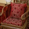 Cushion/Decorative Pillow Chinese Style Printed Chair Seat Cushion Red Festival Decor Wedding Supplies Tea Worship Mat Square Bay Window Sofa Back Pillow 230905