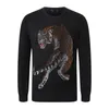 Strass Plein Philipps Loose Designer hommes femmes sweats à capuche pull à capuche pull à manches longues en vrac pulls PP Skull pour hommes Tops vêtements avec impression