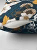 베개 네이비와 골드 모란 꽃 피침 매끄러운 패턴 던지기 소파 커버 커서 장식을위한 커버 S