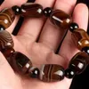 Bangle Natural Silk-wrapped Agate Barrel Beads Bracelets For Men Passepartout Transfer Gifts Ethnic Wind Bracelets.