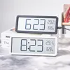 Wall Clocks Living Room LCD Screen Digital Clock Time Temperature Humidity Display Electronic Hanging Desktop