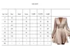 Designerskie sukienki damskie sukienki dla kobiet ubrania kobiet ubranie kobiet satynowe v szyję puff długi rękaw elegancka jesień 2023 damska odzież