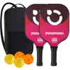 Ensemble de raquettes de squash Pickleball Paddles - Ensemble de 2 raquettes de pickleball en graphite approuvé par l'USAPA 230906