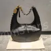 Stella Mccartney Frayme medium schoudertas met rits dames Frayme kleine lederen dameshobotassen met handtas luxe ontwerper zwart goud logo medaillon portemonnee