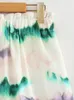 Survêtements pour femmes Mode Vintage Tie Dye Imprimer Summer Set Femmes Outfit 2023 Chemise ample à manches courtes et taille haute Bermuda Shorts Deux