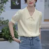 Women's Blouses Fashion Summer Puff Sleeves Vintag Esimple Commute Refreshing All-match Appears Thin Elegant Women Professional Shirts Top