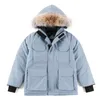 Abbigliamento per bambini Piumino Cappotto canadese Designer Giacche invernali Ragazzo Ragazza Bambini Spessore caldo Abbigliamento di lusso vestiti con pelliccia Parka con cappuccio Cappotti da esterno