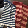 Pullover a costine Abbigliamento per bambini Set Autunno Inverno Stripe Neonate Ragazzi Vestiti Bambino Infantile Maglioni Pantaloni Abiti 230905