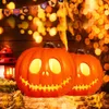 Andra evenemangsfest levererar bärbara pumpa lampa halloween lysande liten nattljus halloween jack-o-lykta pumpa lykta ornament hem dekorationer 230905