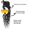 Bulks de cabelo humano 24 polegadas Deusa Faux Locs Crochet Cabelo Tranças Locs Curly Termina Dreadlocks Sintético Trança Extensões de Cabelo Boho Hippie Locs 230906