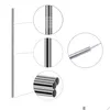 Pailles à boire réutilisables St de haute qualité 304 en acier inoxydable en métal avec brosse de nettoyage pour la cuisine à usage domestique livraison directe jardin OTCJR