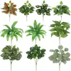 장식용 꽃 시뮬레이션 플라스틱 녹색 식물 꽃다발 웨딩 잔디 벽 꽃 배열 액세서리 홈 테이블 가짜 물 장식