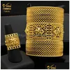 Bracelet Aniid Dubai Plaqué Or Femme Bracelet Avec Bague Pour Femmes Africaines De Luxe Bijoux Nigérians Cadeaux De Fête De Mariée 230209 Drop Deliv Dhbsg