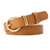 Ceinture en cuir pour femmes, 2.4cm, boucles ardillon, rouge, noir, taille Camel, pour dames, vente en gros, livraison directe, nouvelle collection