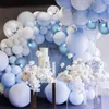 Otros suministros para fiestas de eventos Balon Ulang Tahun Garland lengkungan Kit Baby Shower dekorasi pesta ulang tahun biru Globo 1 anak laki laki 230905