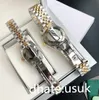 2023 QC Horloge Klassiek Jubileumband Automatisch uurwerk 28/36 / 41MM Diamond Bezel Herenhorloges Super lichtgevende LIEFHEBBERS Dameshorloge Waterdicht Koppelsstijl