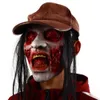 Party Masks Halloween Mask Latex Headgear Bloody Smiley Face Killer Mask Scary Full Head Masquerade Horror Ghost Devil Cosplay Mask for Men 230905