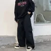 Mężczyzn Pants houzhou workowate czarny ładunek dla mężczyzn Khaki spodnie męskie mężczyzna luźne luźne jesień japońskie japońskie streetwear hip hop retro 230906