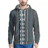 Men's Casual Shirts Brown Print Fashion Tribal Style Polynesian Hoodie Sweatshirt Long Sleeve Slim Fall/Winter
