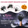 Andra evenemangsfestförsörjningar 1/2st Halloween dekoration artikulerade fingrar skrämmande falska fingrar skelett flexibelt fog realistiska spökklo rekvisita handklo 230905