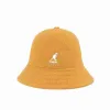 Canguro Kangol Cappello da pescatore Cappello da sole Protezione solare Asciugamano da ricamo Materiale 3 misure 13 colori Giapponese Ins Cappello super antincendio AA202396