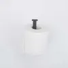 Black Toilet Paper Holder 304 Stainless Steel WC Roll Holders Adhesive Paper Towel Holder Creative for Kitchen Bathroom Hardware Y311c