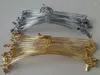 Cabides 200pcs inovador quadro de clipe de fio bimetálico usado para sutiã cuecas roupas rack de prata e produtos de lavanderia de ouro