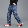 Мужские джинсы в стиле хип-хоп с принтом и вышивкой, широкие мешковатые прямые джинсовые брюки больших размеров, ковбойские брюки мужские