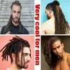 Mänskliga hårbulkar äkta handgjorda dreadlocks syntetiska hårförlängningar reggae peruk virkning flätande hår för afro kvinnor och män hår expo stad 230906