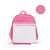 Outros Home Têxtil Sublimação Mochila Garten Kid Criança Mochilas Escolares para Meninas Meninos Alça Ajustável Design Schoolbag Wholesa Dhepz