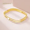 Bangle MOONLIGHT Stainless Steel Square Bangles for Women Simple Red White Enamel Bangles Large Size Women Accessories Chiristmas Gifts 230906