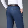 Herren Jeans Lyocell Stretch Baumwolle Lose Gerade Business Casual Klassischer Stil Baggy Denim Hosen Männliche Kleidung Hosen