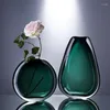 Vases Star Creative Light Luxury Handmade Colorful Crystal Glass Vase Living Room TV Cabinet Flower Arrangement Decorations