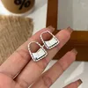 Hoepel Oorbellen 925 Sterling ZilverI Tas Oorbel Holle Oor Gesp Voor Vrouwen Meisje Minimalistische Vintage Mode Fijne Sieraden Party Gift