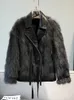 Women's Trench Coats 2023 Winter Fur Shearling Sheepskin Coat Down Parka Faux Suede Leather Jacket Motorcycle Biker Streetwear Loose