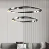 Lampadari Anelli Lampadario Design creativo Soggiorno Lampada a sospensione dorata Lusso Cucina moderna con isola Luce nera Camera da letto Sala da pranzo Lustro