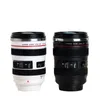 Tazze Fotocamera in acciaio inossidabile EF24-105mm Tazza con lente da caffè Tazze da caffè bianche nere Regalo creativo Tazze da caffè canecas tazas vaso caf 230906