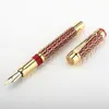 Перьевые ручки Jinhao Century 100 Fountain Pen из настоящего золота с гальваническим покрытием, полые чернильные ручки, плавно пишущие перо F для школы, офиса, бизнеса 230906