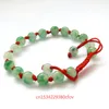 Groene Jade Emerald 8MM Kralen Handknopen Armband Accessoires DIY Sieraden Mode Man Vrouw Geluk Amulet