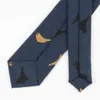 Mens Fashion luxury Brand jacquard black neck Ties paisley print silk set Overseas Men's Cotton Printing Narrow Edition Tie Carrying Image