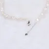 Choker Classic Pearl Necklace Natural Freshwater Baroque 925 Sterling Silver Clasp