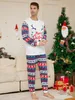 Kerst cartoon print pyjama kerst bijpassende pyjama set huiskleding moeder dochter vader zoon rompertjes nachtkleding outfit