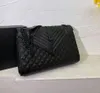 sac de designer sac à main de mode épaule de luxe sacs de créateurs noirs flip cover sac de messager chaîne en métal or argent femmes sac à main en cuir sac bandoulière