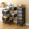 Other Kitchen Storage Organization Shelves Fruit Rotating Rack Trolley For Organizer 230906