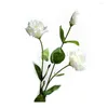 Kwiaty dekoracyjne 3 szt. Platycodon grandiflorum sztuczny kwiat ślub 58 cm PVC luksusowy balonflower domowy wazon aranżuj